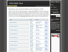 Tablet Screenshot of chrisbottitour.com